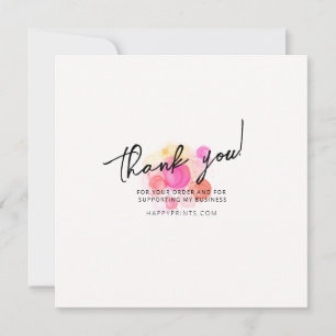 Carte De Remerciements Remerciements modifiables pour votre achat d'affai