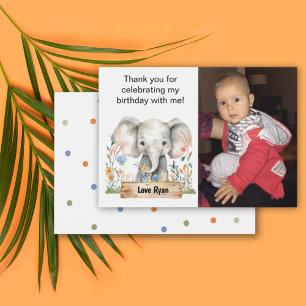 Carte De Remerciements Remerciements Photo Enfants