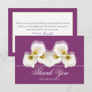Carte De Remerciements Remerciements pour Baby Shower de Fleurs de Mariée