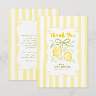 Carte De Remerciements Remerciements pour Baby Shower Genre Neutre aux Ci