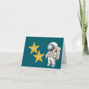 Carte De Remerciements Remerciements pour Baby Shower Petit Astronaute