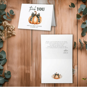 Carte De Remerciements Remerciements pour Baby Shower pour la Douce Petit