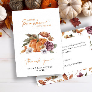 Carte De Remerciements Remerciements pour Baby Shower sur le thème de la 