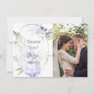 Carte De Remerciements Remerciements pour des photos de mariage     Fleur