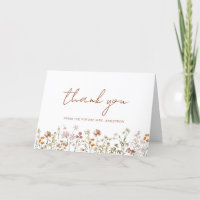 Remerciements pour la Baby Shower de Fleurs Sauvag