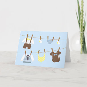 Carte De Remerciements Remerciements pour la Baby Shower du Petit Gentilh
