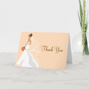 Carte De Remerciements Remerciements pour la Baby Shower Flirty Peach