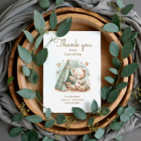 Remerciements pour la Baby Shower Teddy Bear Camp
