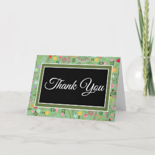 Carte De Remerciements Remerciements pour la Fête de Fiançailles Fleurs S
