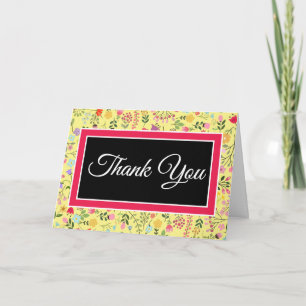 Carte De Remerciements Remerciements pour la Fête de Fiançailles Fleurs S