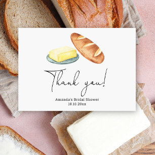Carte De Remerciements Remerciements pour la fête de mariage Butter Toget