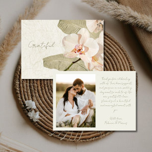 Carte De Remerciements Remerciements pour les photos de mariage au Jardin
