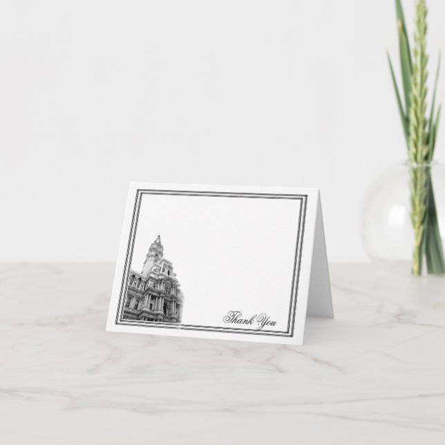 Carte De Remerciements Remerciements pour un mariage à destination à Phil (Devant)