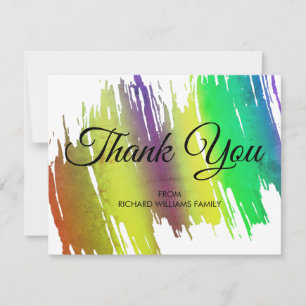 Carte De Remerciements Remerciements pour une Baby Shower de mariage à co