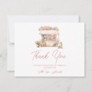Carte De Remerciements Remerciements pour une Baby Shower Elle est fraîch