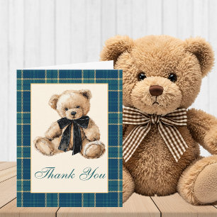 Carte De Remerciements Remerciements pour une Baby Shower Vintage Old Mon