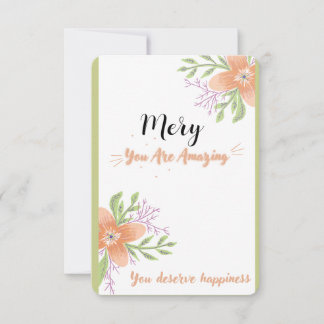 Carte De Remerciements remercier quelqu'un