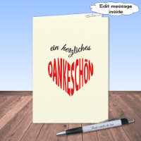 Remercieschon thank you german language