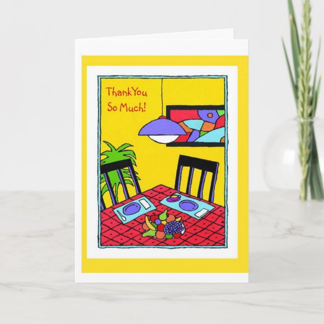 Carte De Remerciements Remerciez-vous-Ainsi beaucoup ! (Devant)