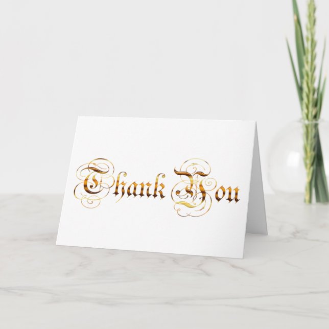 Carte De Remerciements Remerciez you.text. (Devant)