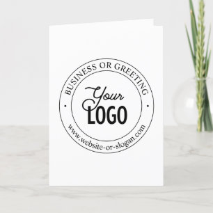 Carte De Remerciements Remplacement de logo facile & Texte personnalisabl