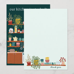 Carte De Remerciements REMPLEZ LA CUISINE Remise de cadeau de mariage PER