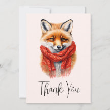 Renard mignon avec une écharpe rouge Image d'autom
