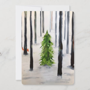 Carte De Remerciements rencontre hivernale