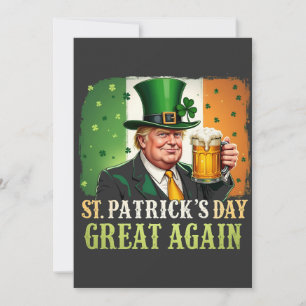 Carte De Remerciements Rendre la grandeur de Saint Patrick à Trump Irish