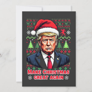 Carte De Remerciements Rendre Noël super à nouveau laid Noël Sweat trump