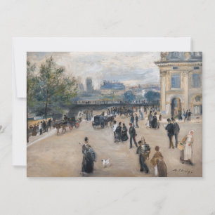 Carte De Remerciements Renoir - Paris, Institut au Quai Malaquais
