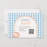 Réponse au 1er anniversaire Boho Blue Gingham Citr