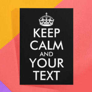 Carte De Remerciements Restez calme et continuez - Créez votre propre