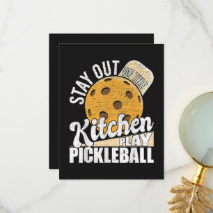 Carte De Remerciements Restez hors de la cuisine Jouez au Pickleball