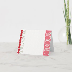 Carte de remerciements rétro