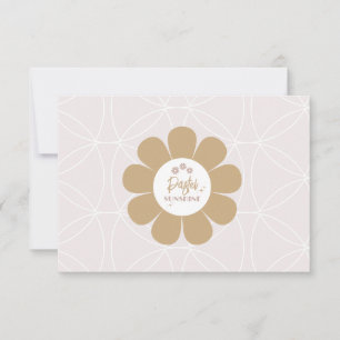 Carte De Remerciements Retro Elegant Blush Pink Business