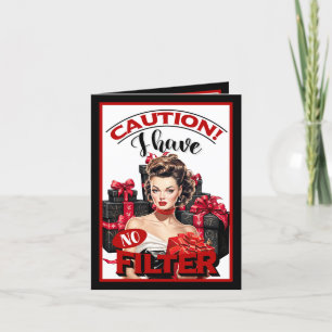 Carte De Remerciements Retro Noël Pas de filtre Pinceau