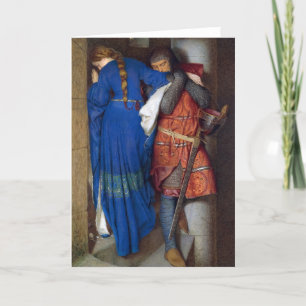 Carte De Remerciements Réunion sur les escaliers de la tourelle par F. W.