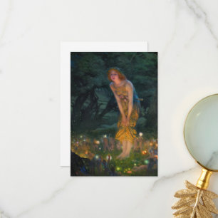 Carte De Remerciements Réveillon de mi-été d'Edward Robert Hughes
