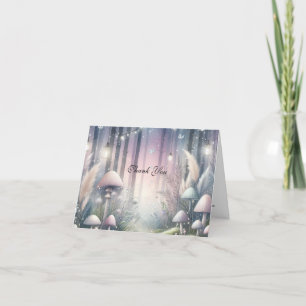 Carte De Remerciements Rêves de Lanternlight Mariage forestier enchanté