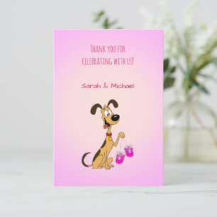 Carte De Remerciements Rico le Chien Baby Boy Shower