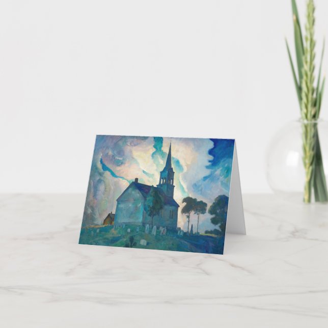 Carte De Remerciements Ridge Church par Newell Convers Wyeth (Devant)