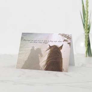 Carte De Remerciements RIDING SHORE Greeting Card