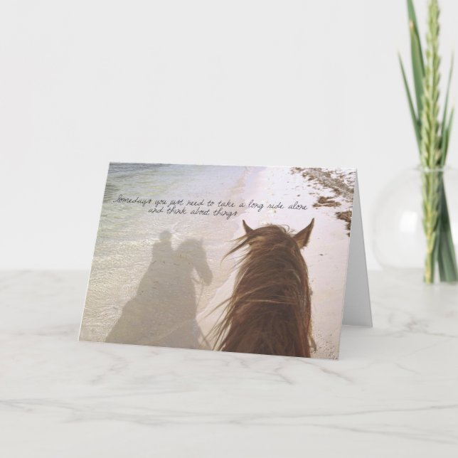 Carte De Remerciements RIDING SHORE Greeting Card (Devant)