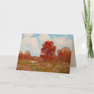 Carte De Remerciements Robert Julian Onderdonk a-jour-enuvolé-bleuets