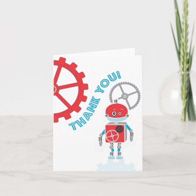 Carte De Remerciements Robot  | You Card (Devant)