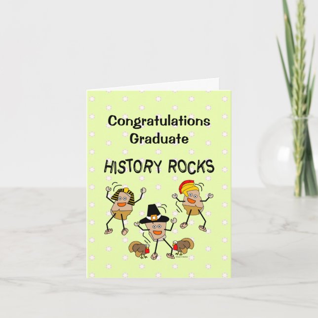 Carte De Remerciements Rochers d'histoire (Devant)