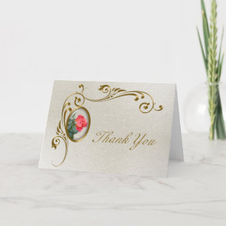 Carte de remerciements rose