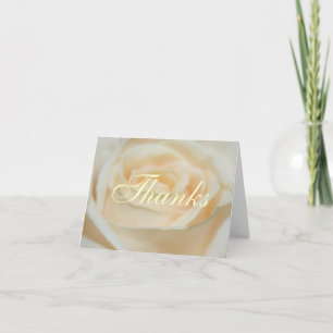 Carte De Remerciements Rose blanche