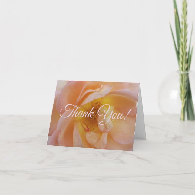 Carte De Remerciements Rose couleur bracelet (Devant)
